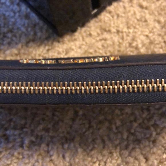 SOLD Michael Kors Dark Navy Blue Large Wallet - Picture 5 of 5